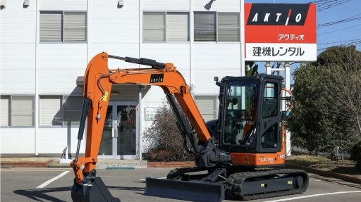 国交省認定GX建機・2WAY駆動・充電75分。アクティオが日立建機の電動ショベル「ZX55U-6EB」のレンタルを開始